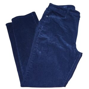 Talbots Navy Blue Straight Leg Corduroy Pants. Sz. 14